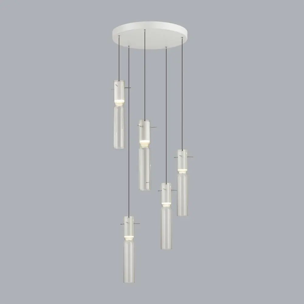 Фото 2 Люстра подвесная светодиодная Odeon Light Scrow Od_5058_25lb 12 м² теплый белый (желтый) свет цвет белый Фото 2 Люстра подвесная светодиодная Odeon Light Scrow Od_5058_25lb 12 м² теплый белый (желтый) свет цвет белый