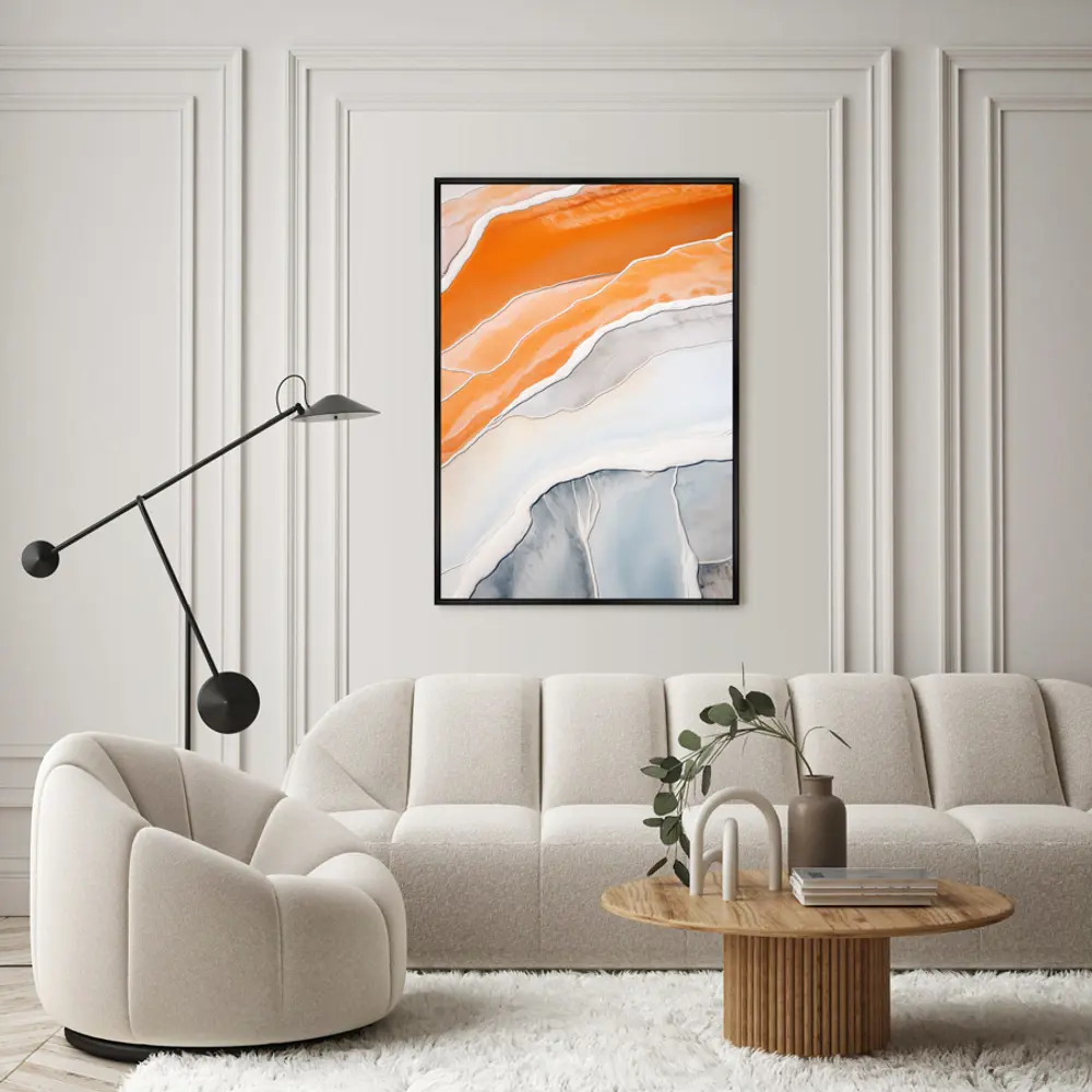 Фото 3 Картина Artnomore Salt lakes grey and orange No 2 2024г. AR-777000435 75x105 см Фото 3 Картина Artnomore Salt lakes grey and orange No 2 2024г. AR-777000435 75x105 см
