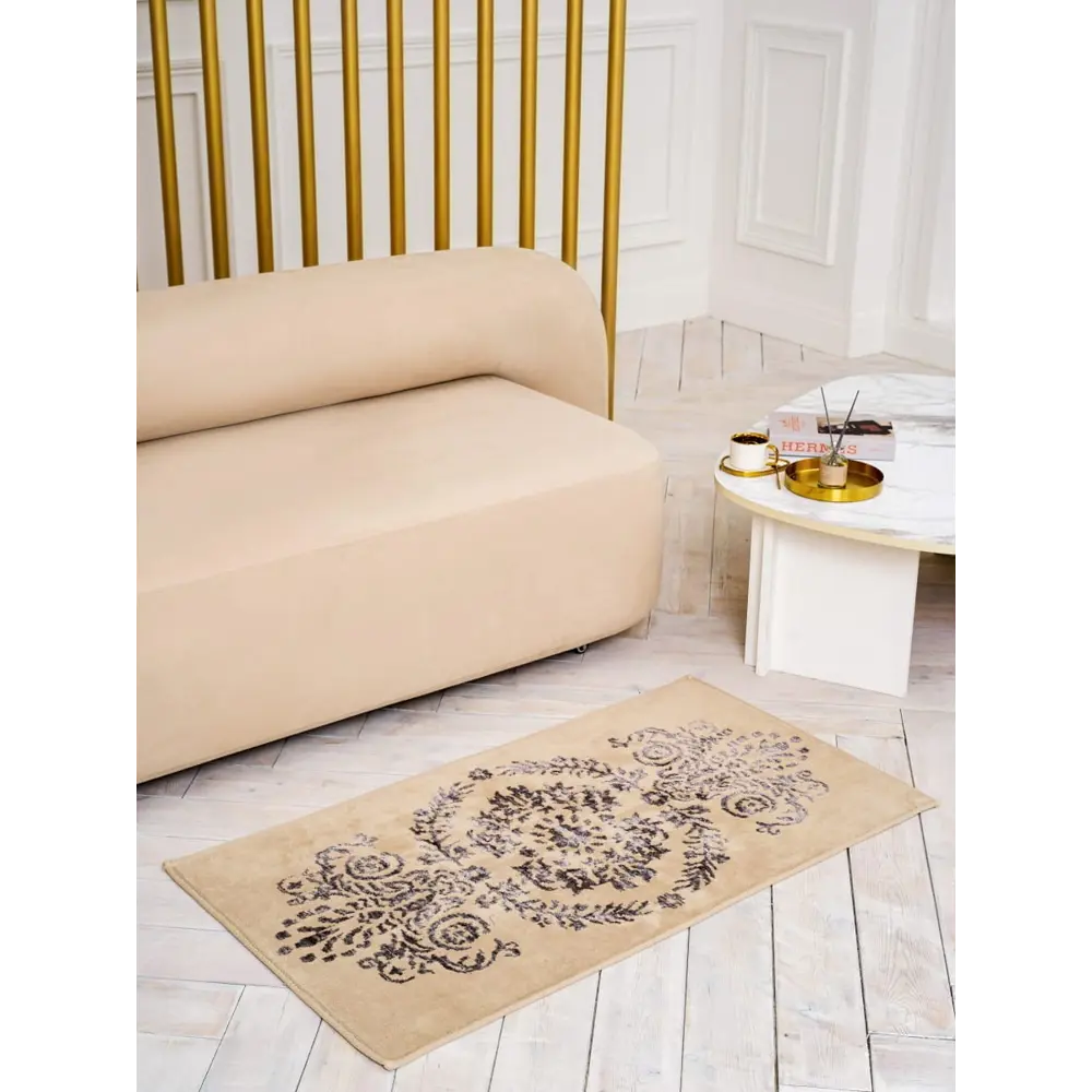 Фото 2 Коврик для ванной комнаты Arya Home Collection 8680943041630 120x70см цвет бежевый Фото 2 Коврик для ванной комнаты Arya Home Collection 8680943041630 120x70см цвет бежевый