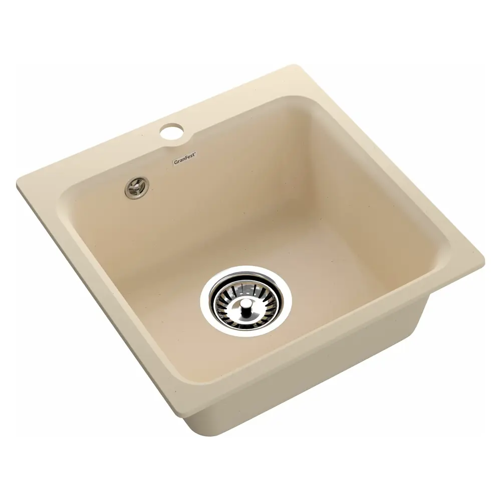 Фото 4 Мойка врезная GranFest Smart GF-SM430 43x43x16 см цвет бежевый Фото 4 Мойка врезная GranFest Smart GF-SM430 43x43x16 см цвет бежевый
