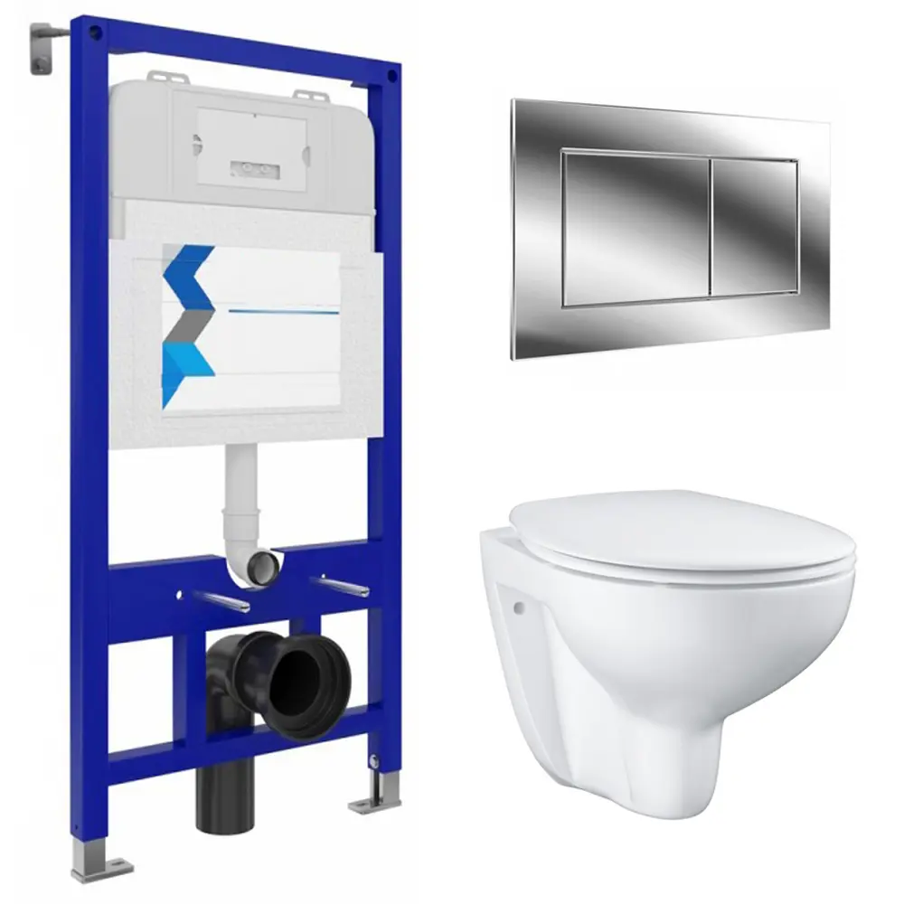 Фото Комплект инсталляция 39427000T1 унитаз подвесной GROHE GH Bau Ceramic безободковый Фото Комплект инсталляция 39427000T1 унитаз подвесной GROHE GH Bau Ceramic безободковый