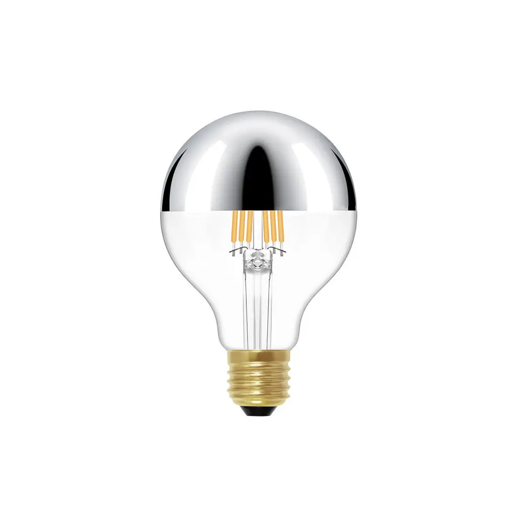 Фото Лампа светодиодная LOFT IT G80LED Chrome G80LED Chrome E27 220-240 В 6 Вт груша 420 Лм теплый белый свет Фото Лампа светодиодная LOFT IT G80LED Chrome G80LED Chrome E27 220-240 В 6 Вт груша 420 Лм теплый белый свет