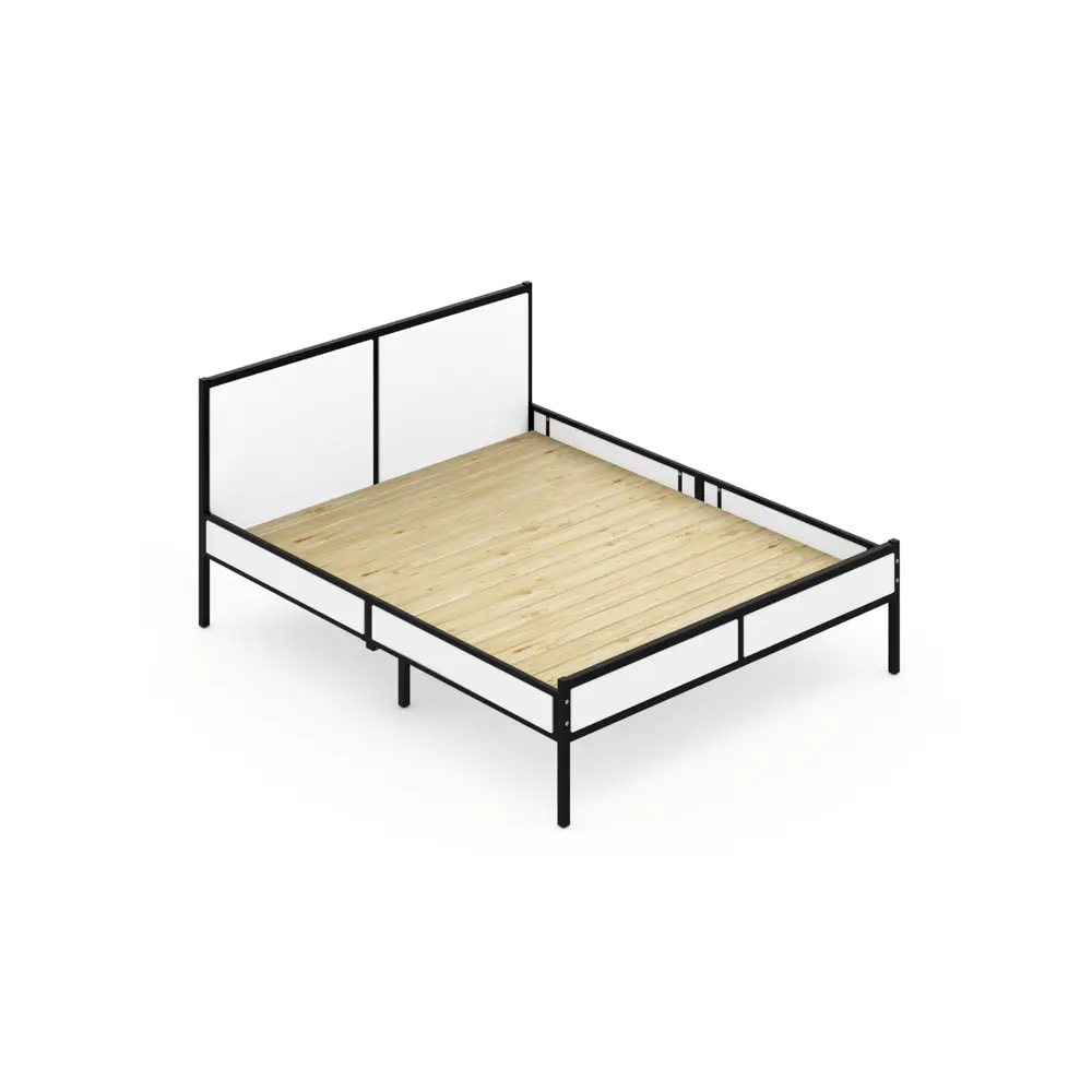 Фото Кровать Solarius Kr180loft-bel-black-full 185 x 90 x 206 см сосна цвет белый Фото Кровать Solarius Kr180loft-bel-black-full 185 x 90 x 206 см сосна цвет белый
