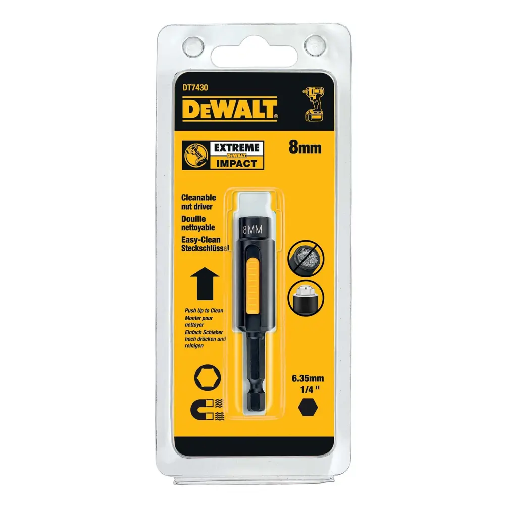 Фото Ключ торцевой прямой Dewalt Impact DT7430-QZ 8 мм 50 мм Фото Ключ торцевой прямой Dewalt Impact DT7430-QZ 8 мм 50 мм