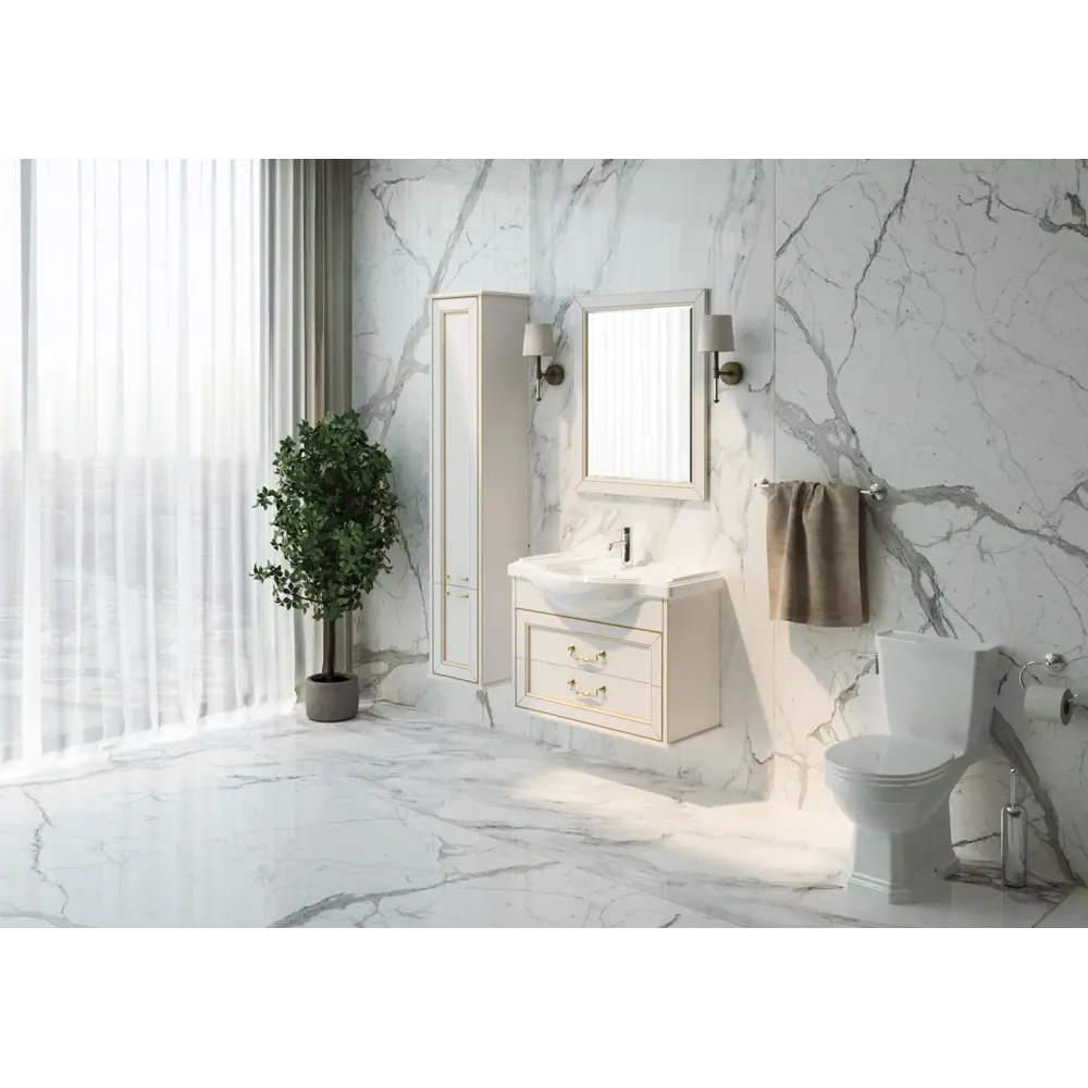 Фото 4 Тумба под раковину Roca America Evolution W 84см цвет бежевый Фото 4 Тумба под раковину Roca America Evolution W 84см цвет бежевый