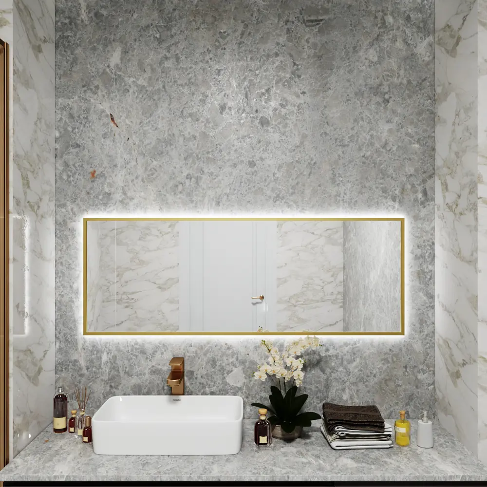 Фото 2 Зеркало со встроенной подсветкой One mirror 12040зсх 40x120 см Фото 2 Зеркало со встроенной подсветкой One mirror 12040зсх 40x120 см