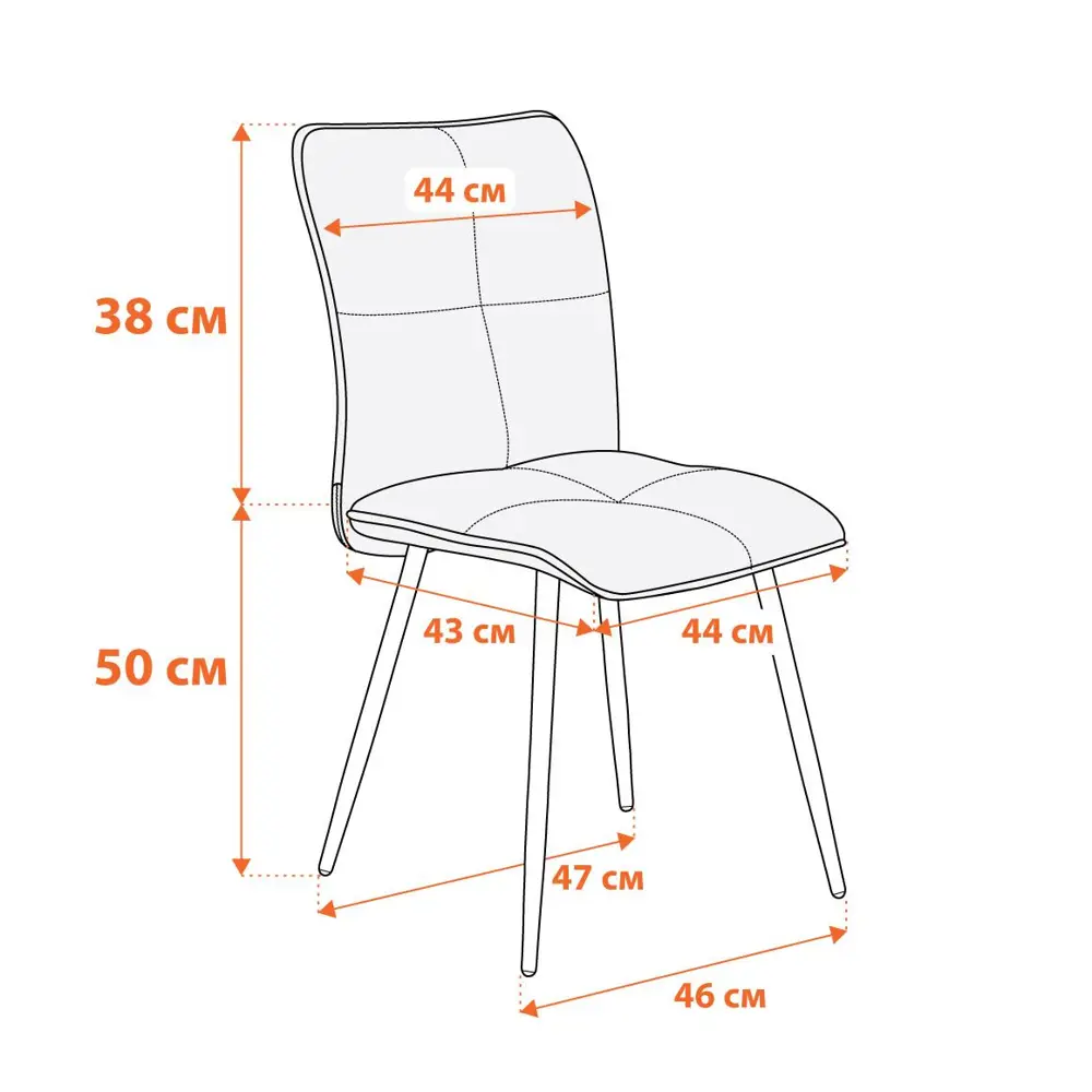 Фото 11 Кухонный стул Tetchair Sweet 24646 44x88x46 см ткань цвет черный