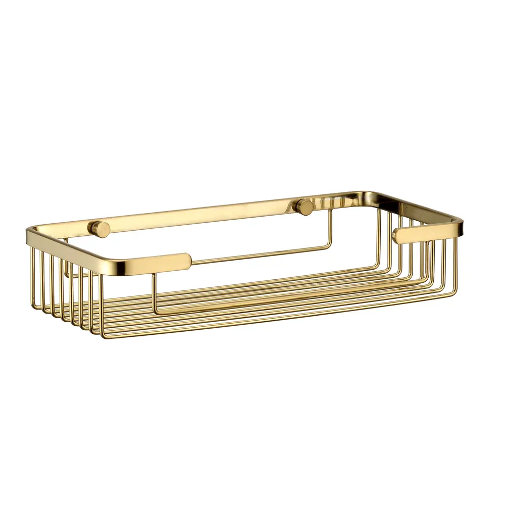 Фото Полка металлическая Wasserkraft K-722BRUSHED GOLD цвет матовое золото Фото Полка металлическая Wasserkraft K-722BRUSHED GOLD цвет матовое золото