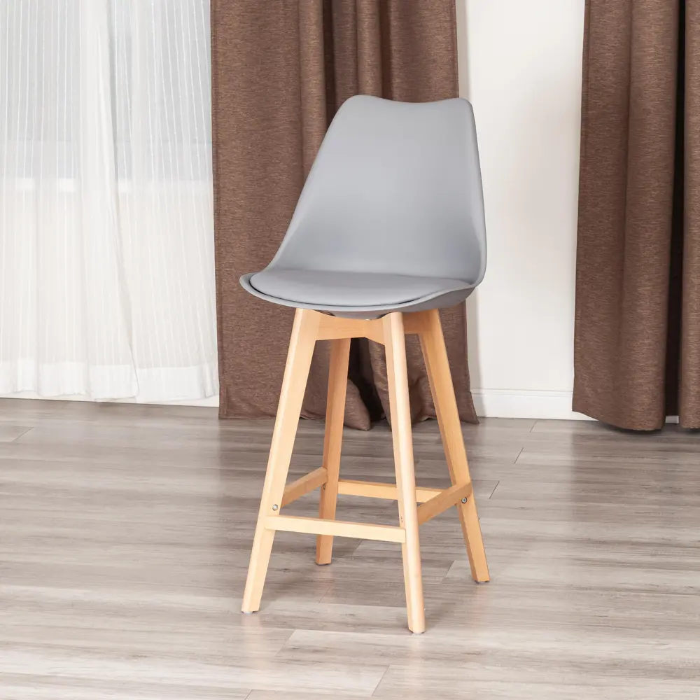 Фото 10 Барный стул Tetchair Tulip bar 1 шт 47x104x47.5 см цвет серый/серебристый Фото 10 Барный стул Tetchair Tulip bar 1 шт 47x104x47.5 см цвет серый/серебристый