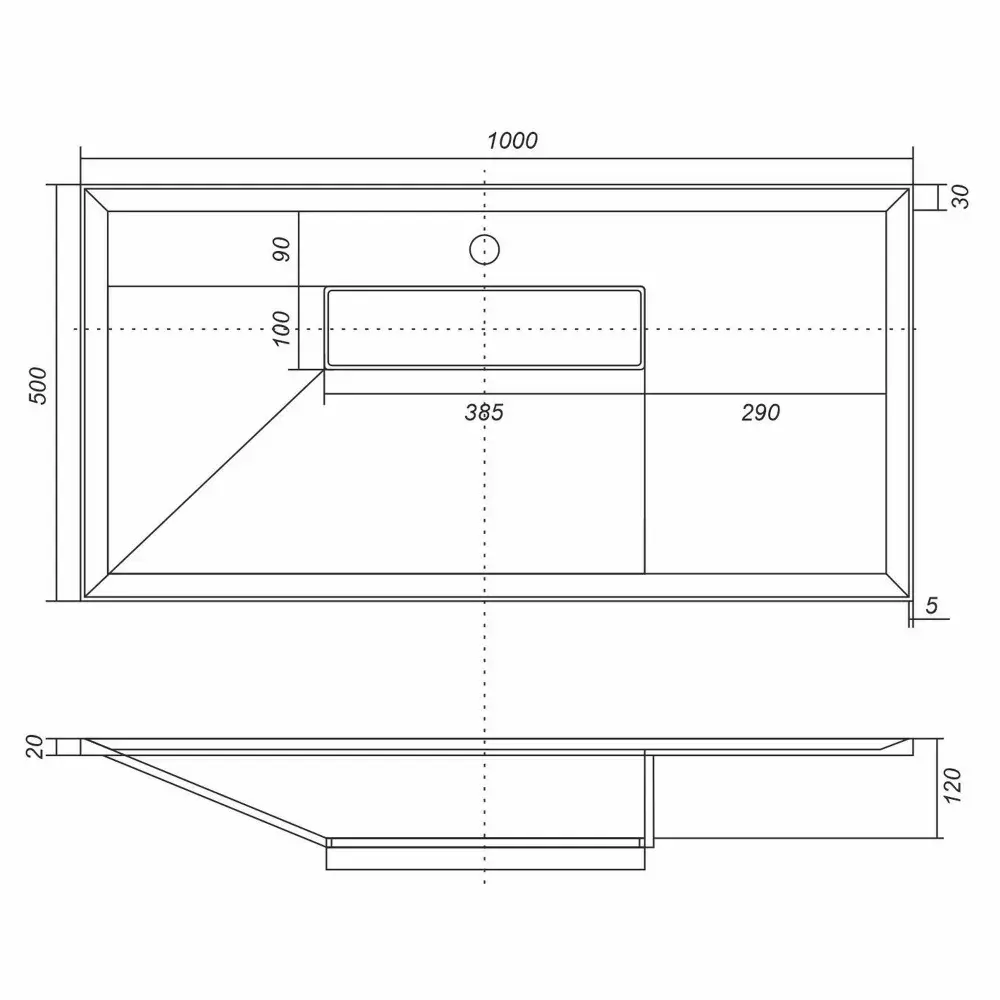 Фото 3 Раковина полувстраиваемая Uperwood UPD Lotus 35480000001 100см цвет белый матовый Фото 3 Раковина полувстраиваемая Uperwood UPD Lotus 35480000001 100см цвет белый матовый