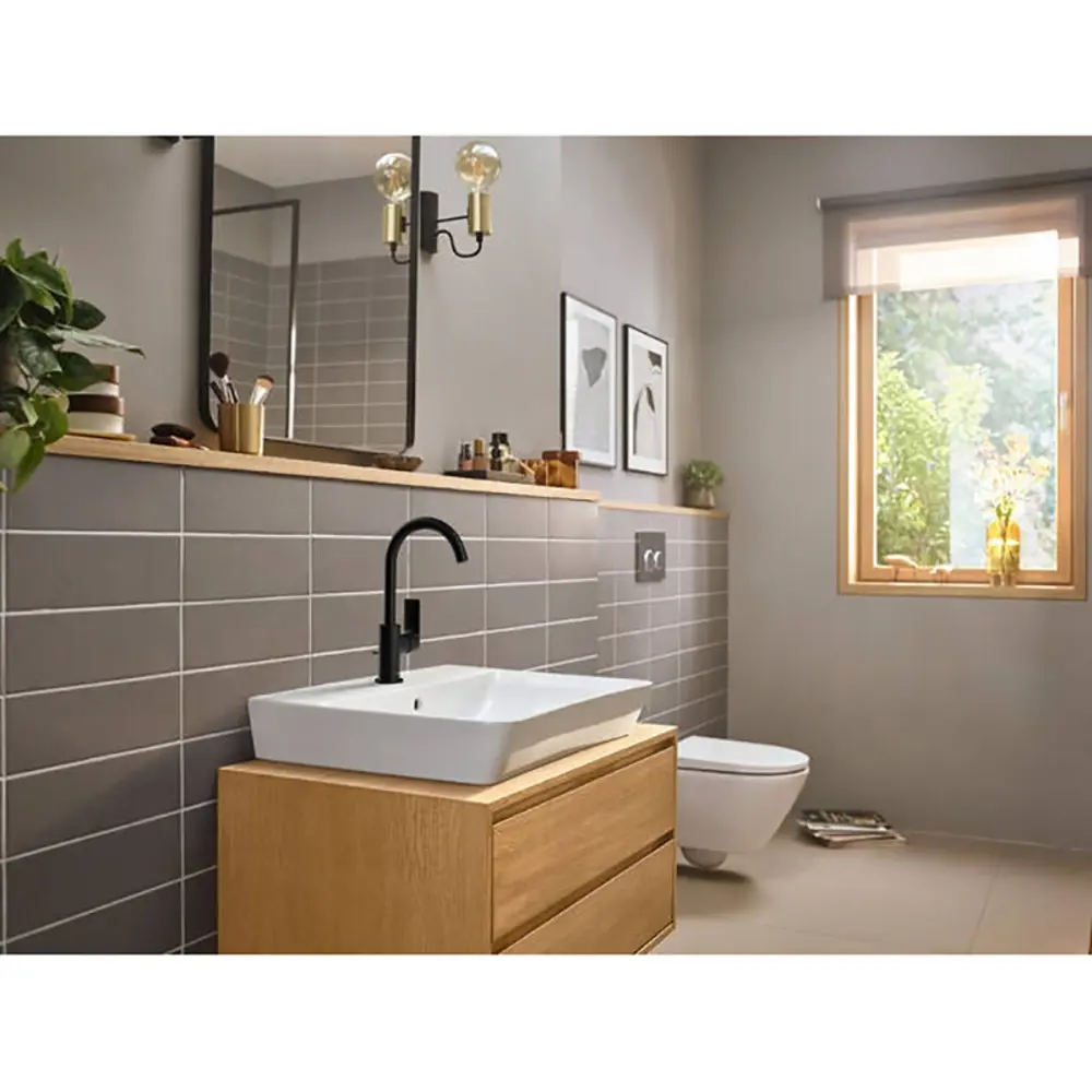 Фото 2 Смеситель для раковины Hansgrohe 72576670 однорычажный цвет черный матовый Фото 2 Смеситель для раковины Hansgrohe 72576670 однорычажный цвет черный матовый