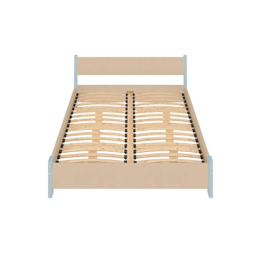 Фото 3 Кровать Solarius Мишка орто основание 170x80x210см дерево цвет бежевый/голубой Фото 3 Кровать Solarius Мишка орто основание 170x80x210см дерево цвет бежевый/голубой