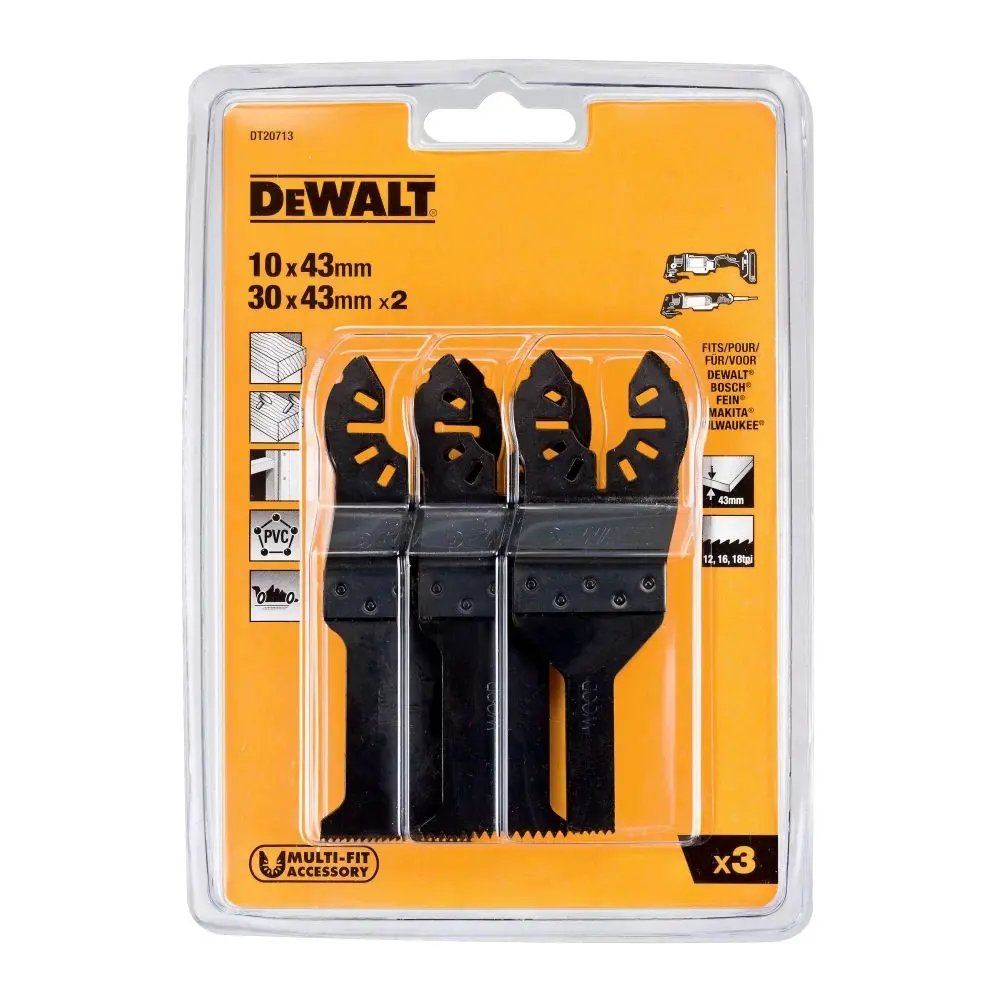 Фото 2 Набор насадок для реноватора по дереву Dewalt DT20713, 3 шт Фото 2 Набор насадок для реноватора по дереву Dewalt DT20713, 3 шт