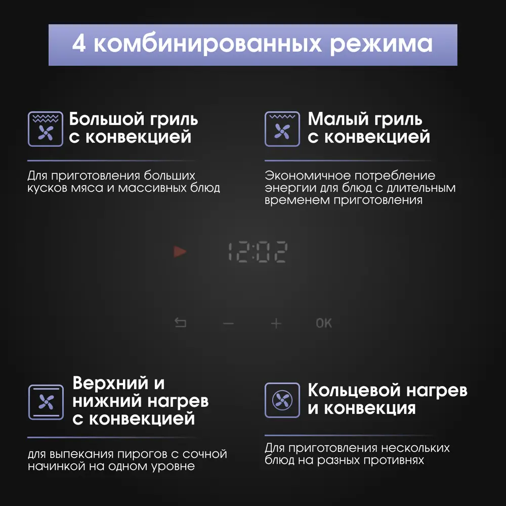 Фото 5 Встраиваемый духовой шкаф Zigmund & shtain e156b 59.5х59.5х54.7 см цвет белый Фото 5 Встраиваемый духовой шкаф Zigmund & shtain e156b 59.5х59.5х54.7 см цвет белый