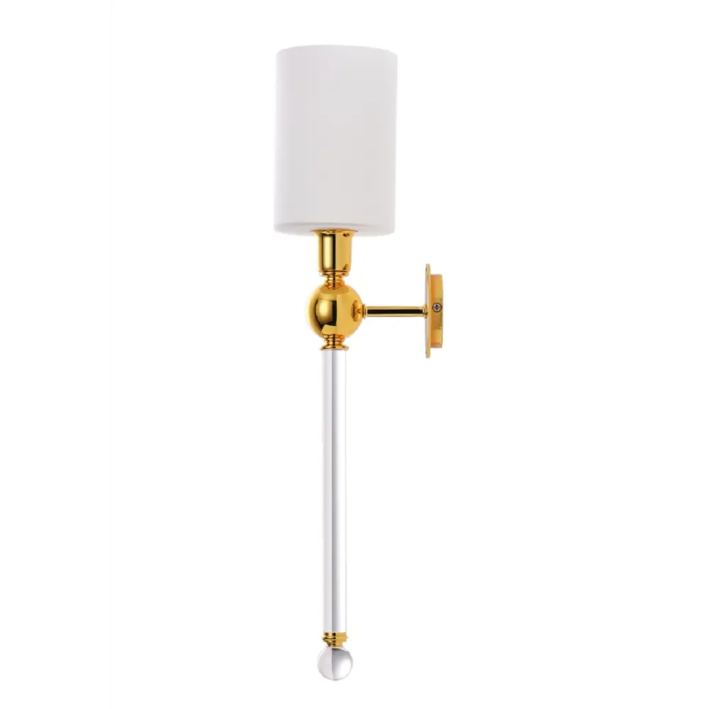 Фото Настенный светильник Crystal Lux Mirabella Cu_0420_401 цвет белый/золото Фото Настенный светильник Crystal Lux Mirabella Cu_0420_401 цвет белый/золото