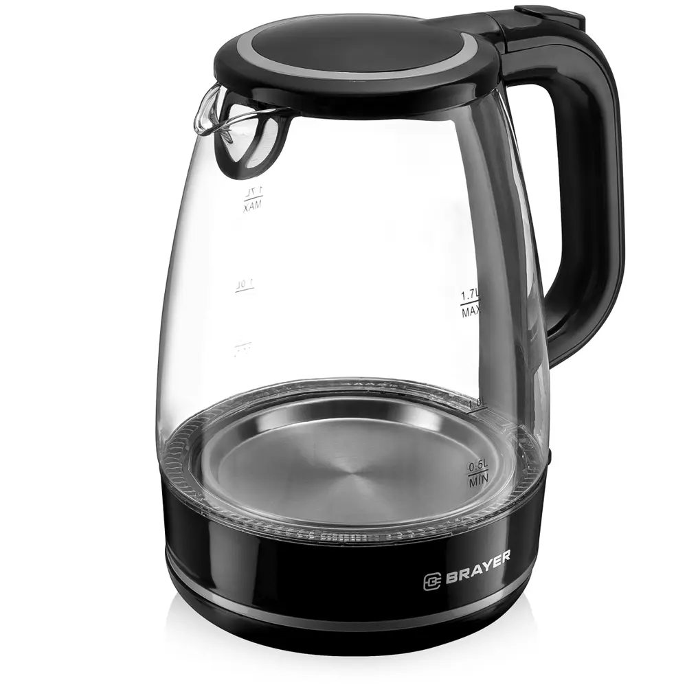 Фото 7 Чайник Brayer Br1030 1.7 л стекло цвет черный Фото 7 Чайник Brayer Br1030 1.7 л стекло цвет черный