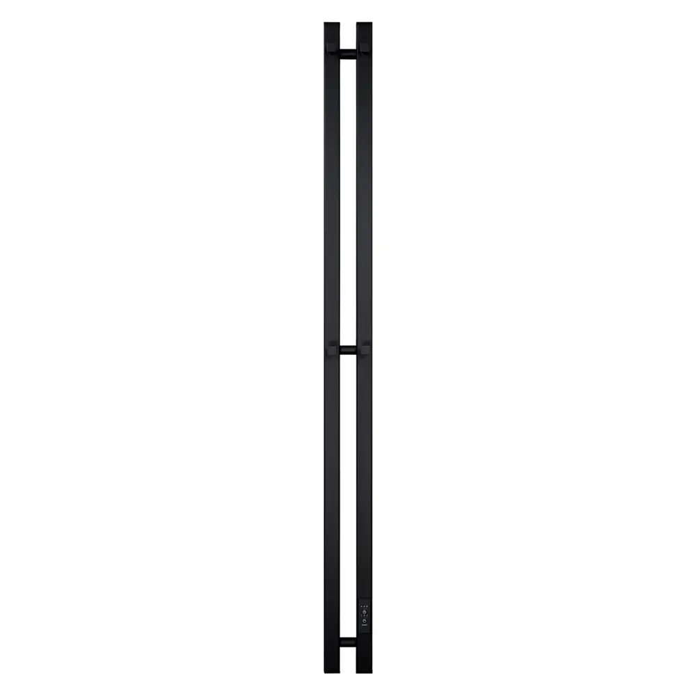 Фото Полотенцесушитель электрический Primoclima Sol Q E Black 90x1200 мм 77 Вт с терморегулятором I-образный цвет черный матовый Фото Полотенцесушитель электрический Primoclima Sol Q E Black 90x1200 мм 77 Вт с терморегулятором I-образный цвет черный матовый