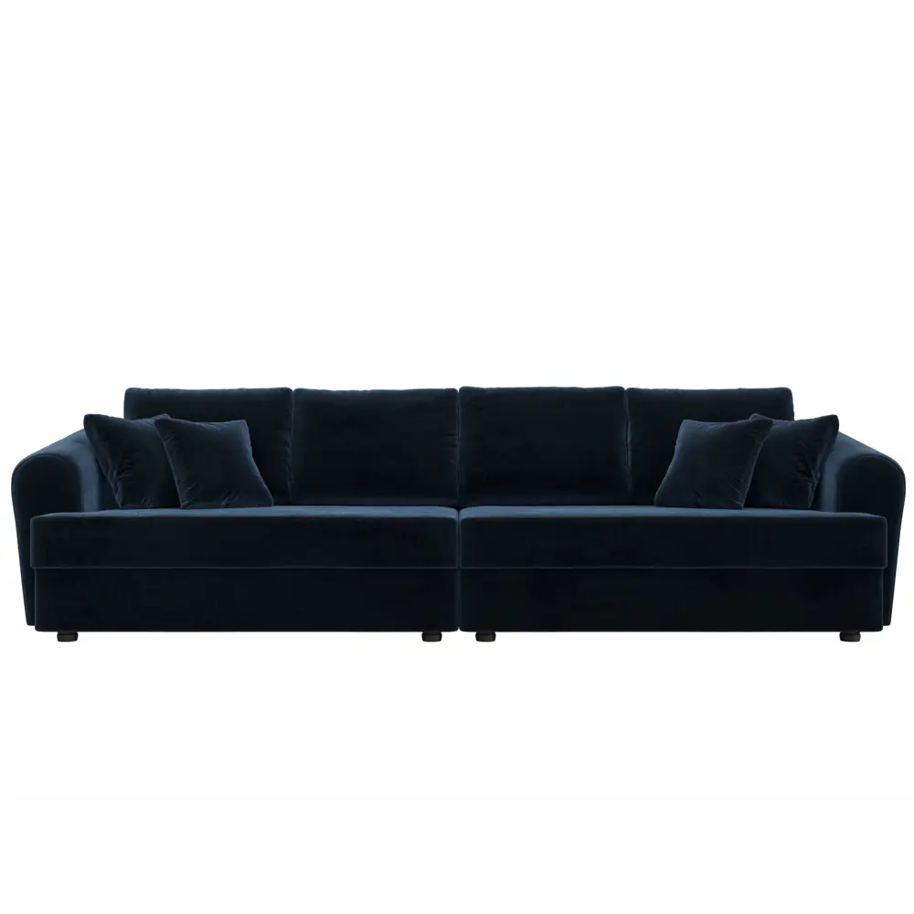 Фото 3 Диван прямой Милтон Лига диванов 126813 320x88x106 см велюр цвет tower 13 синий