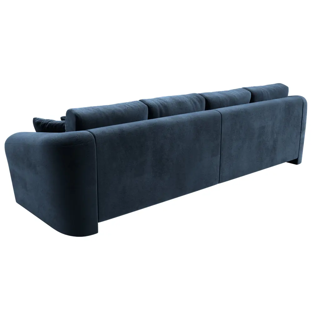 Фото 6 Диван прямой Милтон Лига диванов 126813 320x88x106 см велюр цвет tower 13 синий