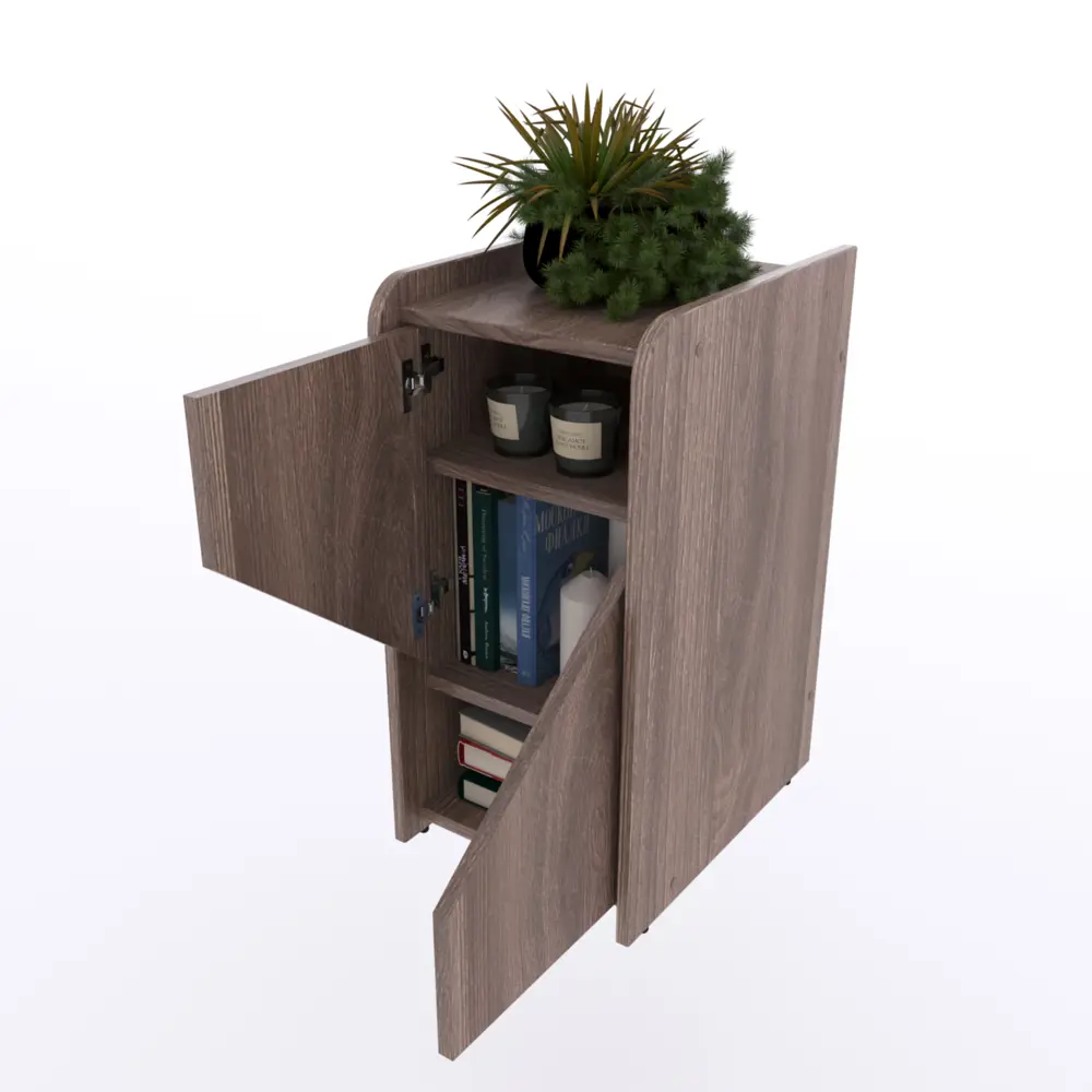 Фото Тумба офисная Stalkermebel Mini 31x42x64 см ЛДСП цвет дуб шимо Фото Тумба офисная Stalkermebel Mini 31x42x64 см ЛДСП цвет дуб шимо