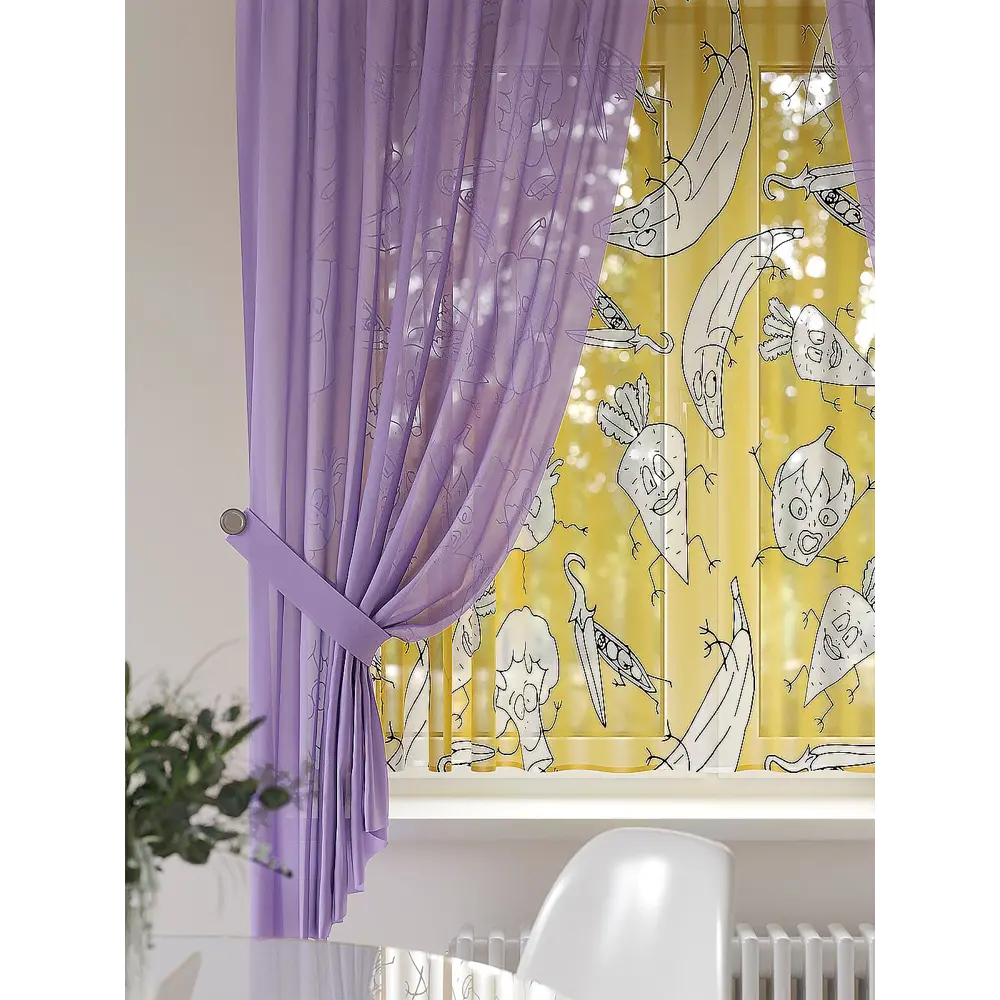 Фото 2 Тюль Helga TD-550172 на шторной ленте 300x180 см цвет разноцветный Фото 2 Тюль Helga TD-550172 на шторной ленте 300x180 см цвет разноцветный