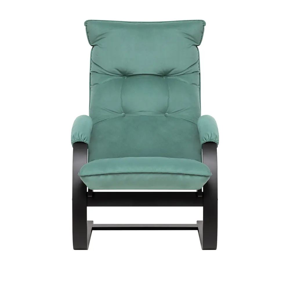 Фото Кресло Leset Монако 68.5x100x80 см велюр цвет венге/зеленый Фото Кресло Leset Монако 68.5x100x80 см велюр цвет венге/зеленый