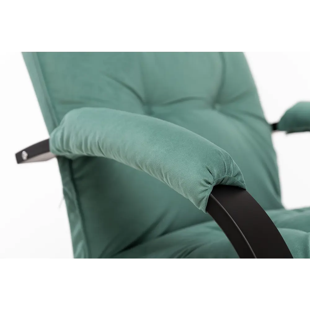 Фото 5 Кресло Leset Монако 68.5x100x80 см велюр цвет венге/зеленый Фото 5 Кресло Leset Монако 68.5x100x80 см велюр цвет венге/зеленый