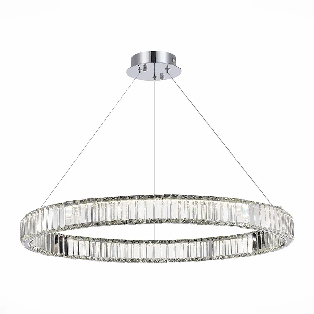 Фото 4 Люстра подвесная светодиодная ST LUCE SL1622.163.01 TIVOLI 14 м² нейтральный белый свет цвет хром Фото 4 Люстра подвесная светодиодная ST LUCE SL1622.163.01 TIVOLI 14 м² нейтральный белый свет цвет хром