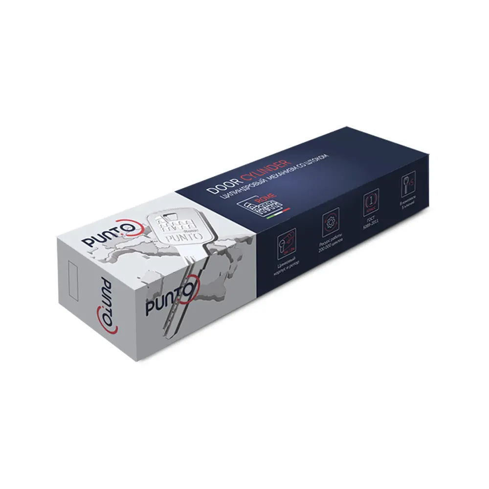 Фото 3 Цилиндровый механизм Punto Z3002Knob80 (35+10+35) с вертушкой CP хром Фото 3 Цилиндровый механизм Punto Z3002Knob80 (35+10+35) с вертушкой CP хром