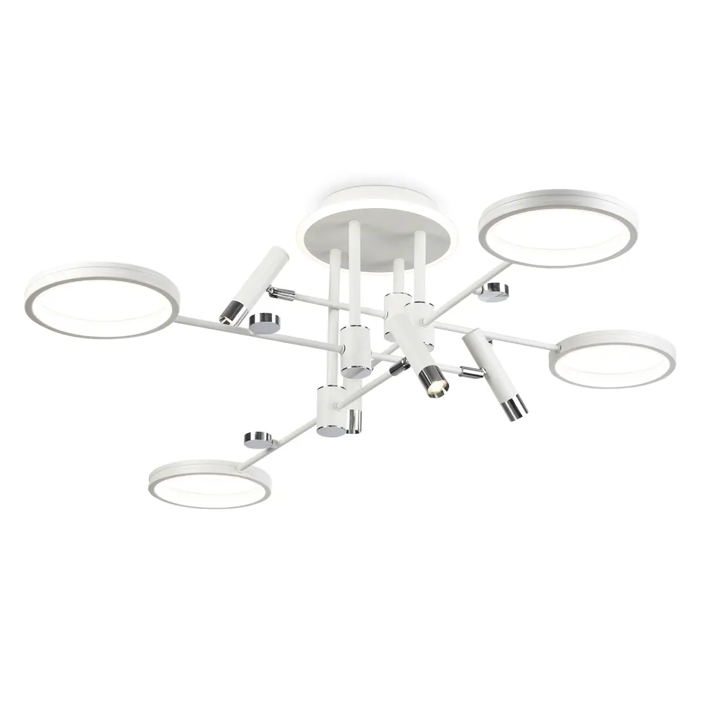 Фото 2 Люстра потолочная светодиодная Ambrella Comfort fl51648 с пультом управления 32 м² теплый белый (желтый) свет цвет белый Фото 2 Люстра потолочная светодиодная Ambrella Comfort fl51648 с пультом управления 32 м² теплый белый (желтый) свет цвет белый