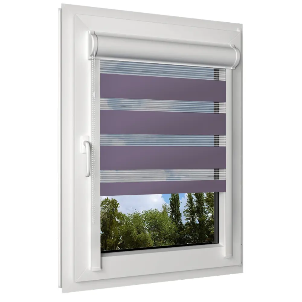 Фото Рулонная штора день/ночь Унистайл LKRZSIRN070125, 70x125 см, сиреневый