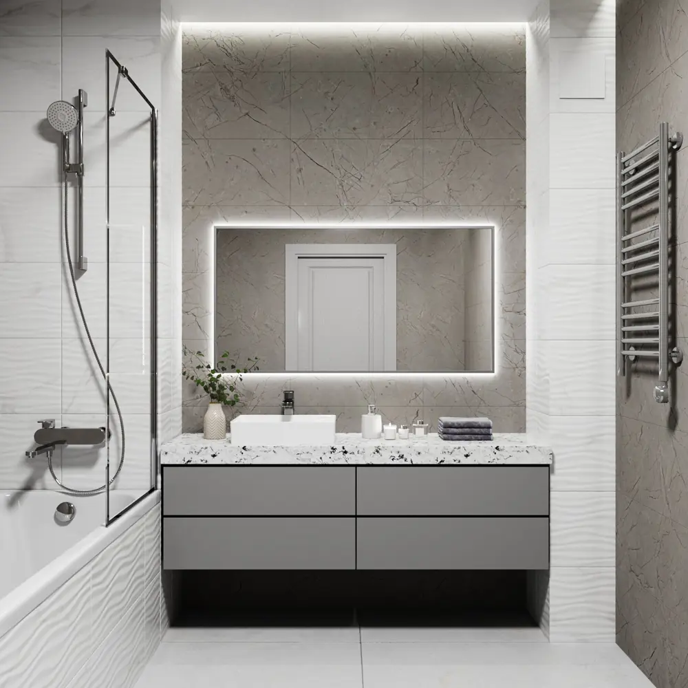Фото 4 Зеркало со встроенной подсветкой One mirror 12060ссх 60x120 см Фото 4 Зеркало со встроенной подсветкой One mirror 12060ссх 60x120 см