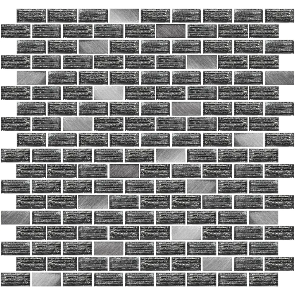 Фото Мозаика стеклянная Azori Devore 587423002 30.40x30см цвет серый Фото Мозаика стеклянная Azori Devore 587423002 30.40x30см цвет серый