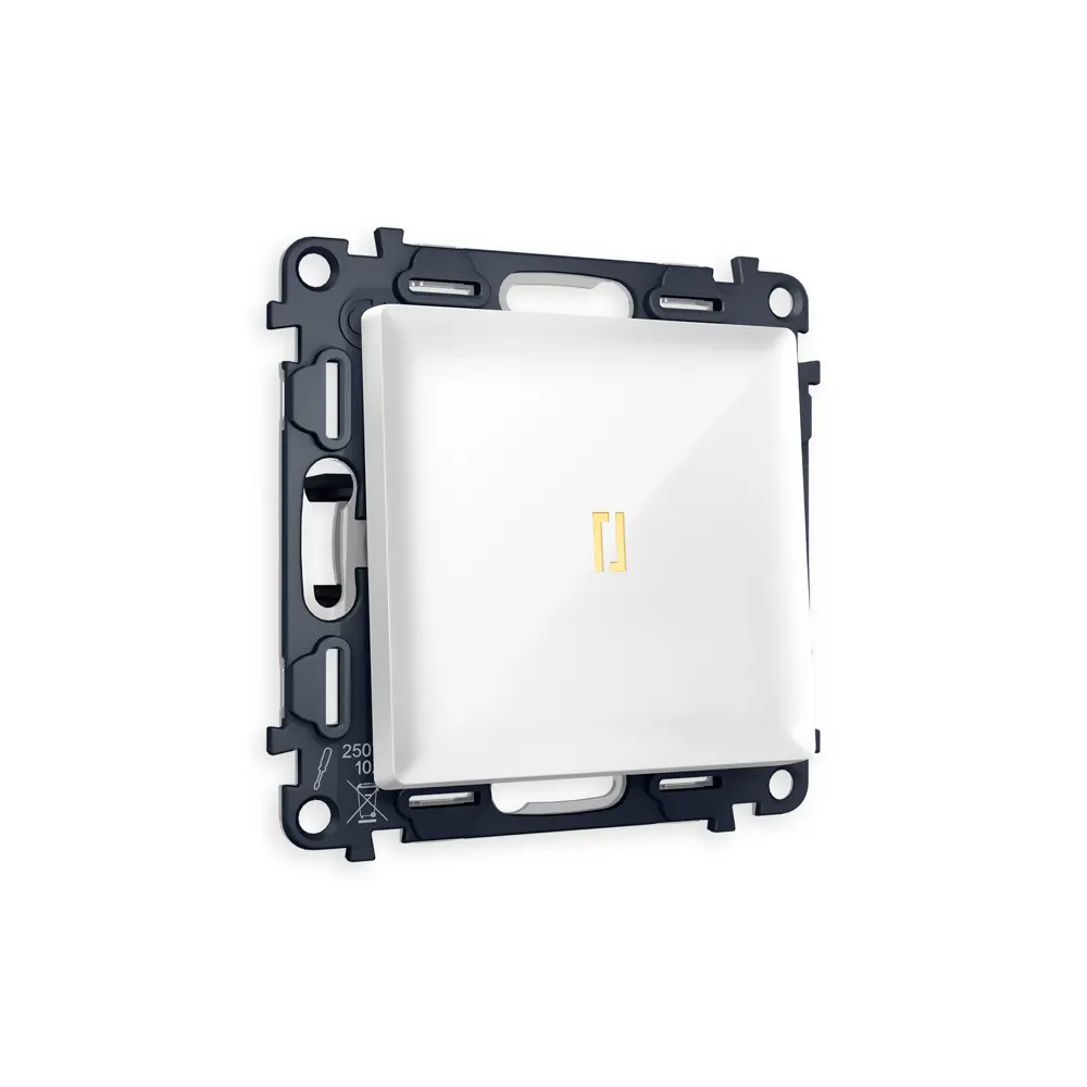 Фото Выключатель проходной встраиваемый Ambrella volt Альфа MA102030 1 клавиша с подсветкой 3200K цвет белый глянец Фото Выключатель проходной встраиваемый Ambrella volt Альфа MA102030 1 клавиша с подсветкой 3200K цвет белый глянец