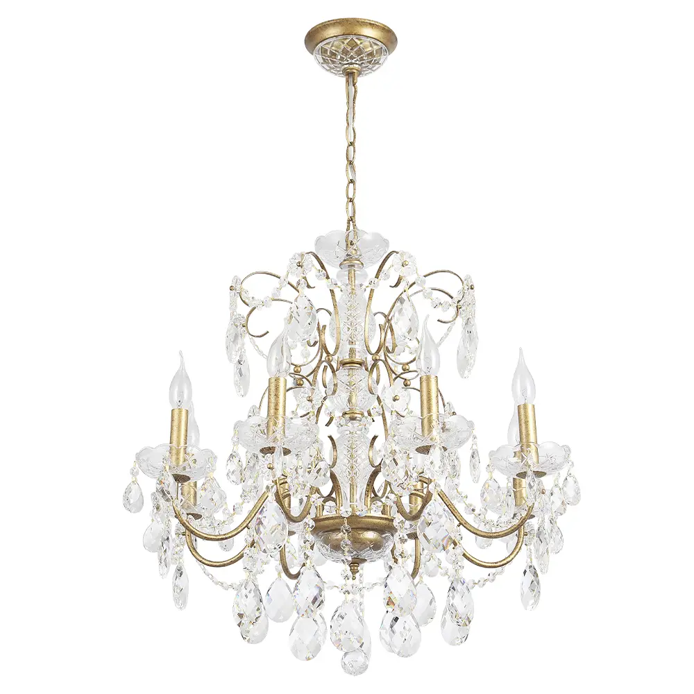 Фото 2 Люстра подвесная Crystal Lux Odelis sp8 gold 8 ламп 13 м² цвет золото Фото 2 Люстра подвесная Crystal Lux Odelis sp8 gold 8 ламп 13 м² цвет золото