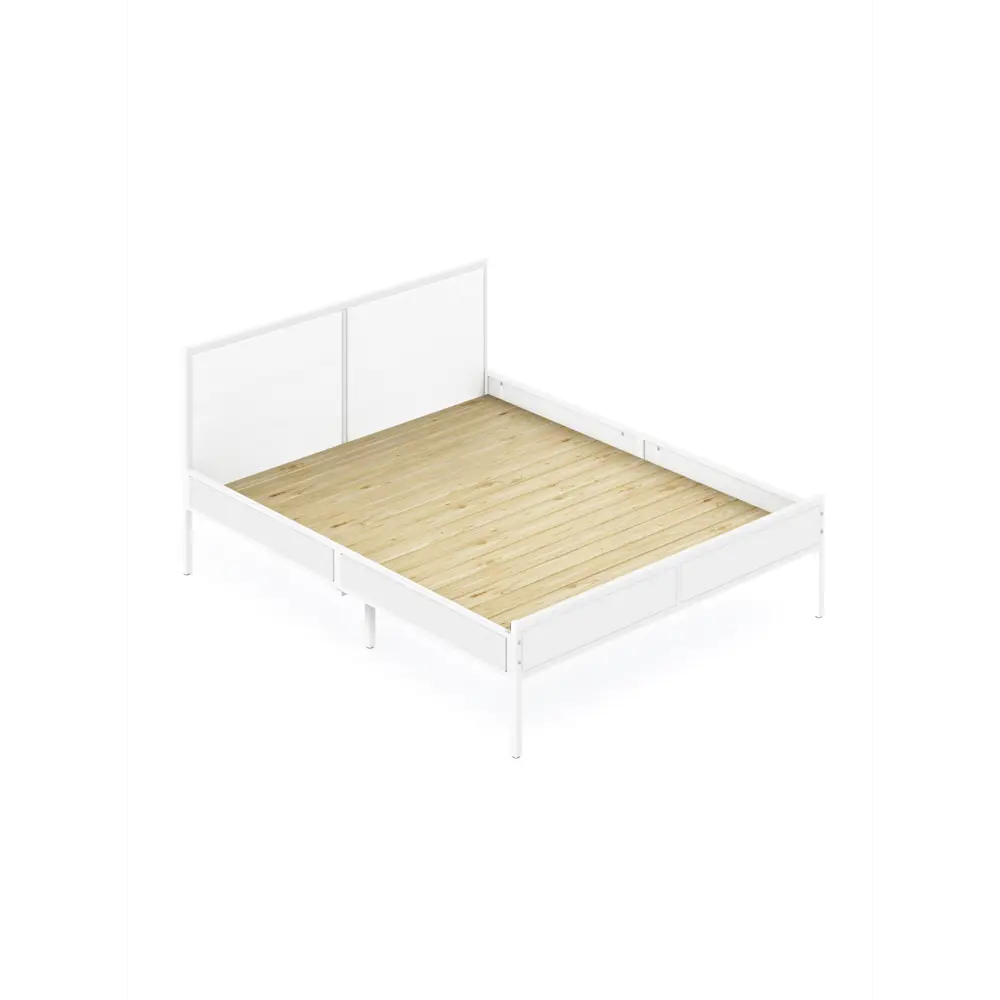 Фото Кровать Solarius Kr160loft-bel-white-full 165 x 90 x 206 см сосна цвет белый