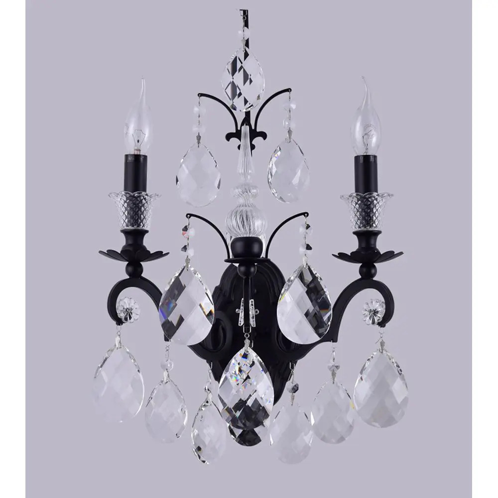 Фото Настенный светильник Crystal Lux 402_2310 цвет черный Фото Настенный светильник Crystal Lux 402_2310 цвет черный