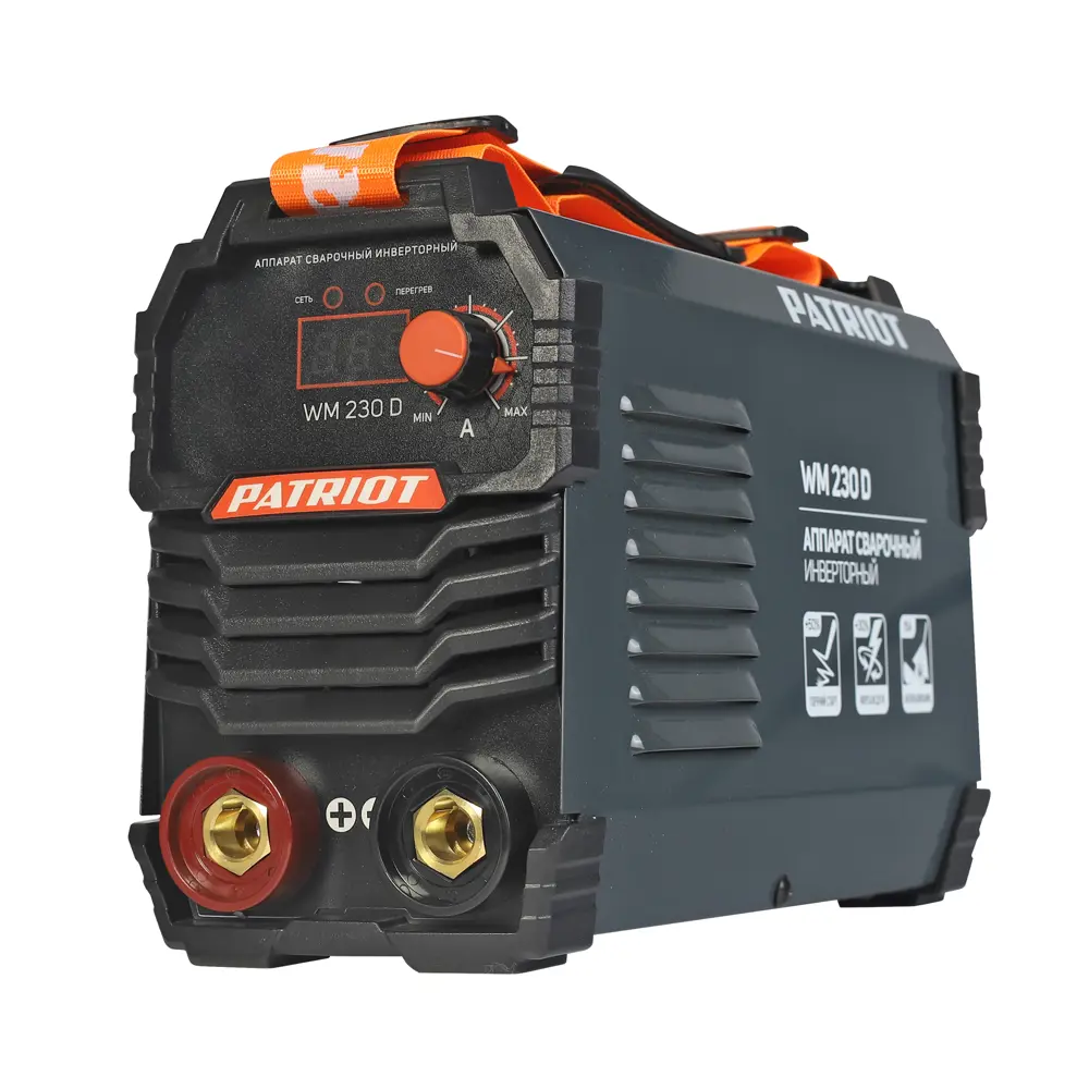 Фото Сварочный аппарат инверторный Patriot WM230D MMA, 230 А, до 5 мм Фото Сварочный аппарат инверторный Patriot WM230D MMA, 230 А, до 5 мм