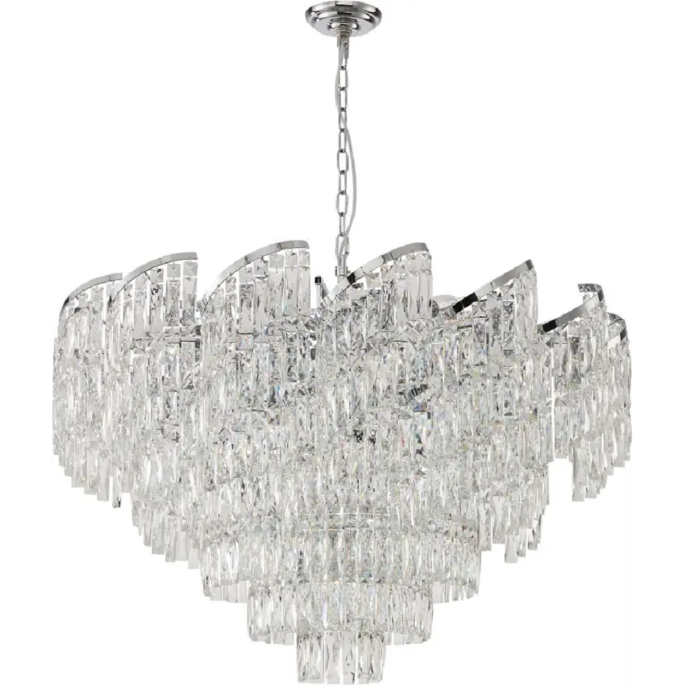 Фото Люстра подвесная Stilfort Sapparo 2176-09-24p 24 ламп 45 м² цвет хром