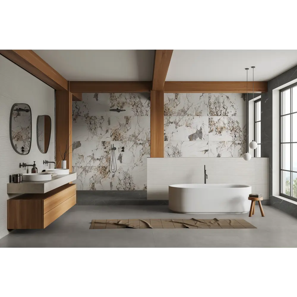 Фото 4 Керамогранит Global tile Laurent_gt GT1206014503MR 120x60см цвет белый Фото 4 Керамогранит Global tile Laurent_gt GT1206014503MR 120x60см цвет белый