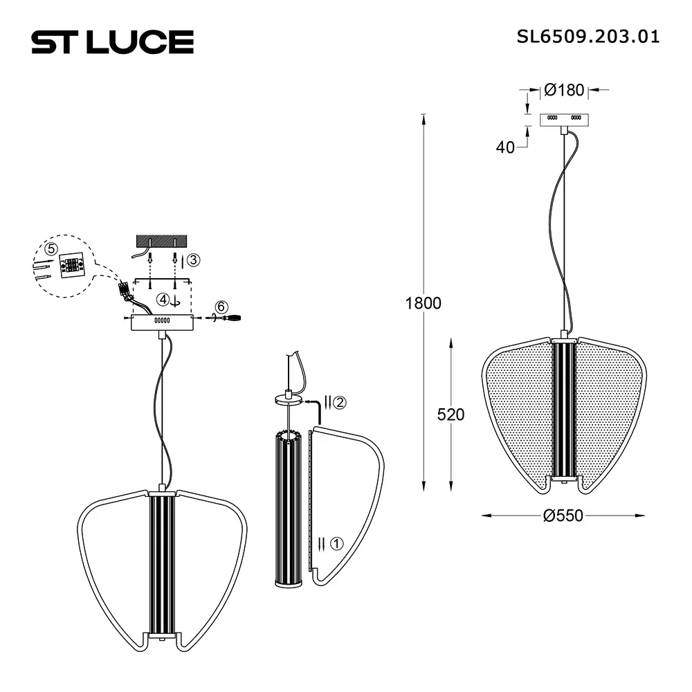 Фото 8 Люстра подвесная светодиодная St luce Fesale Sl6509.203.01 16 м² желтый свет цвет золотистый Фото 8 Люстра подвесная светодиодная St luce Fesale Sl6509.203.01 16 м² желтый свет цвет золотистый