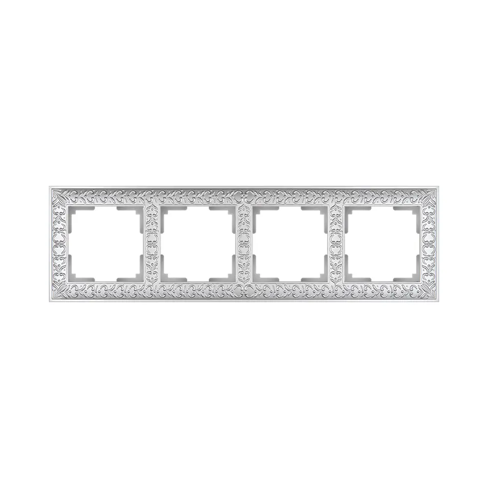 Фото Рамка для розеток и выключателей Werkel Antik WL07-Frame-04 4 поста цвет жемчужный Фото Рамка для розеток и выключателей Werkel Antik WL07-Frame-04 4 поста цвет жемчужный