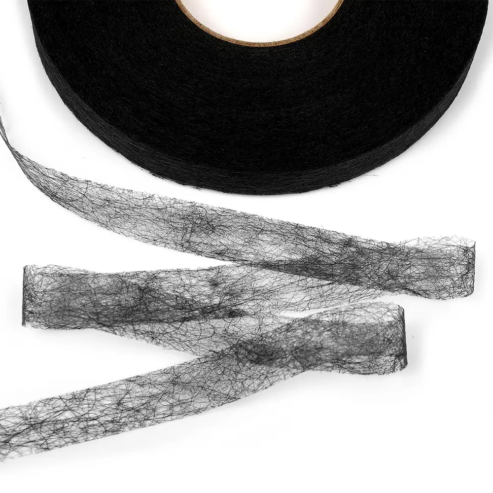 Фото 2 Паутинка Idealtex 15мм черный 23 г/м² набор 17рул*100м ПАУ.15/100.ЧЕРН.17