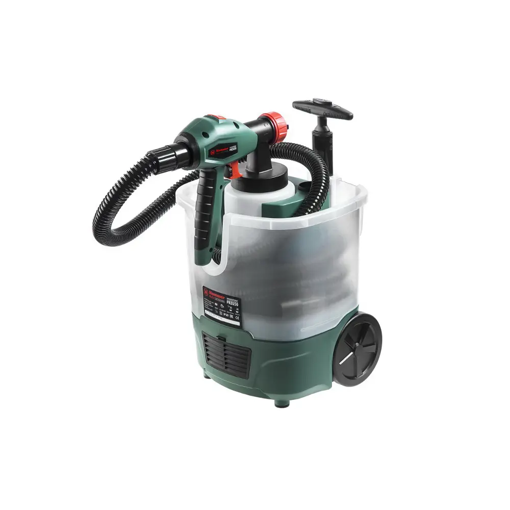 Фото Краскопульт с воздушной турбиной Hammer flex PRZ650 750Вт, вязкость до100 DIN Фото Краскопульт с воздушной турбиной Hammer flex PRZ650 750Вт, вязкость до100 DIN