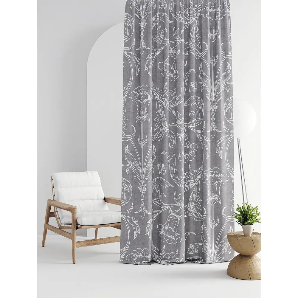 Фото Штора на шторной ленте Comfy Way Линсти - 310 CW592310-270, 270x150 см, цвет белый