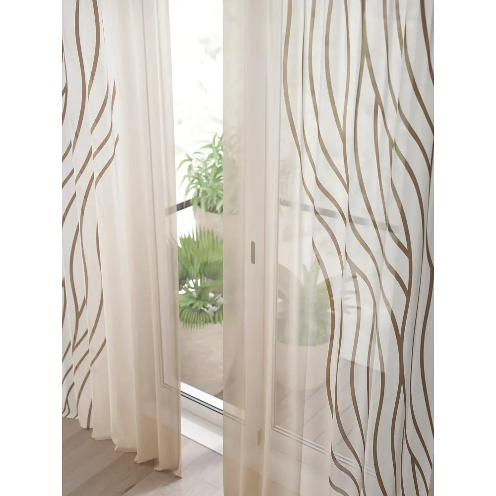 Фото 4 Тюль Comfy Way Алоуна - 82 CW580082-240 150x240 см на шторной ленте цвет бежевый 2 шт Фото 4 Тюль Comfy Way Алоуна - 82 CW580082-240 150x240 см на шторной ленте цвет бежевый 2 шт