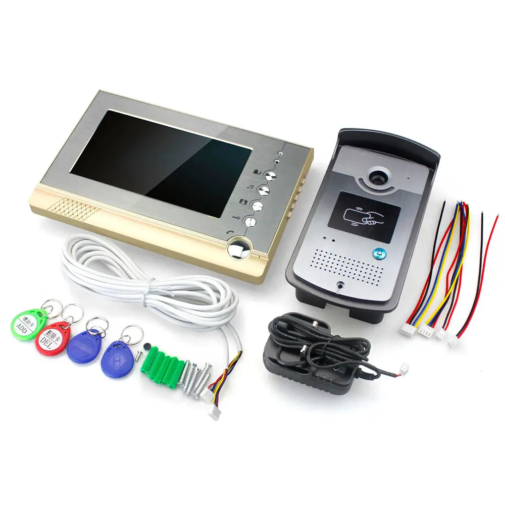 Фото 6 Комплект видеодомофона Ps-link KIT-VD07R-ID-MB 7" цвет серый Фото 6 Комплект видеодомофона Ps-link KIT-VD07R-ID-MB 7" цвет серый