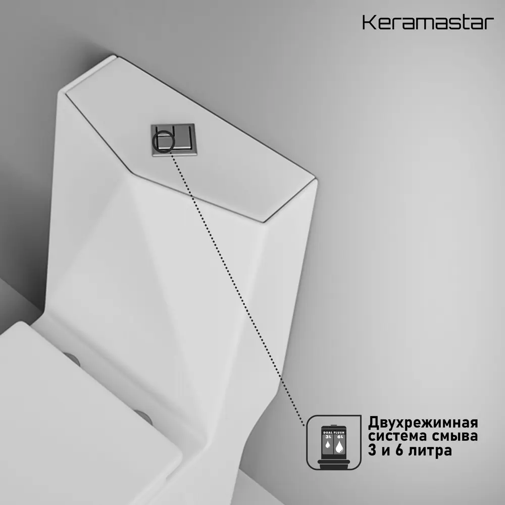 Фото 16 Унитаз-компакт Keramastar KR004011N универсальный выпуск поворотный слив Фото 16 Унитаз-компакт Keramastar KR004011N универсальный выпуск поворотный слив