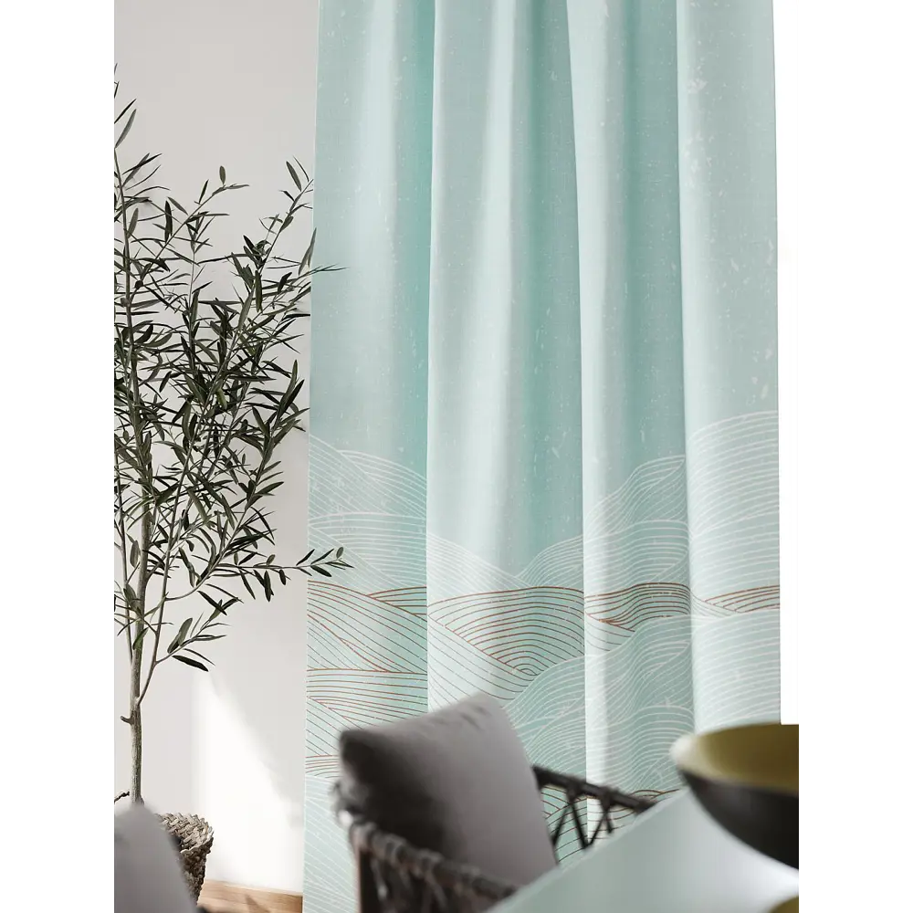 Фото 3 Штора блэкаут на шторной ленте Comfy Way Флонтос - 47 CW594047-260, 260x150 см, цвет зеленый Фото 3 Штора блэкаут на шторной ленте Comfy Way Флонтос - 47 CW594047-260, 260x150 см, цвет зеленый