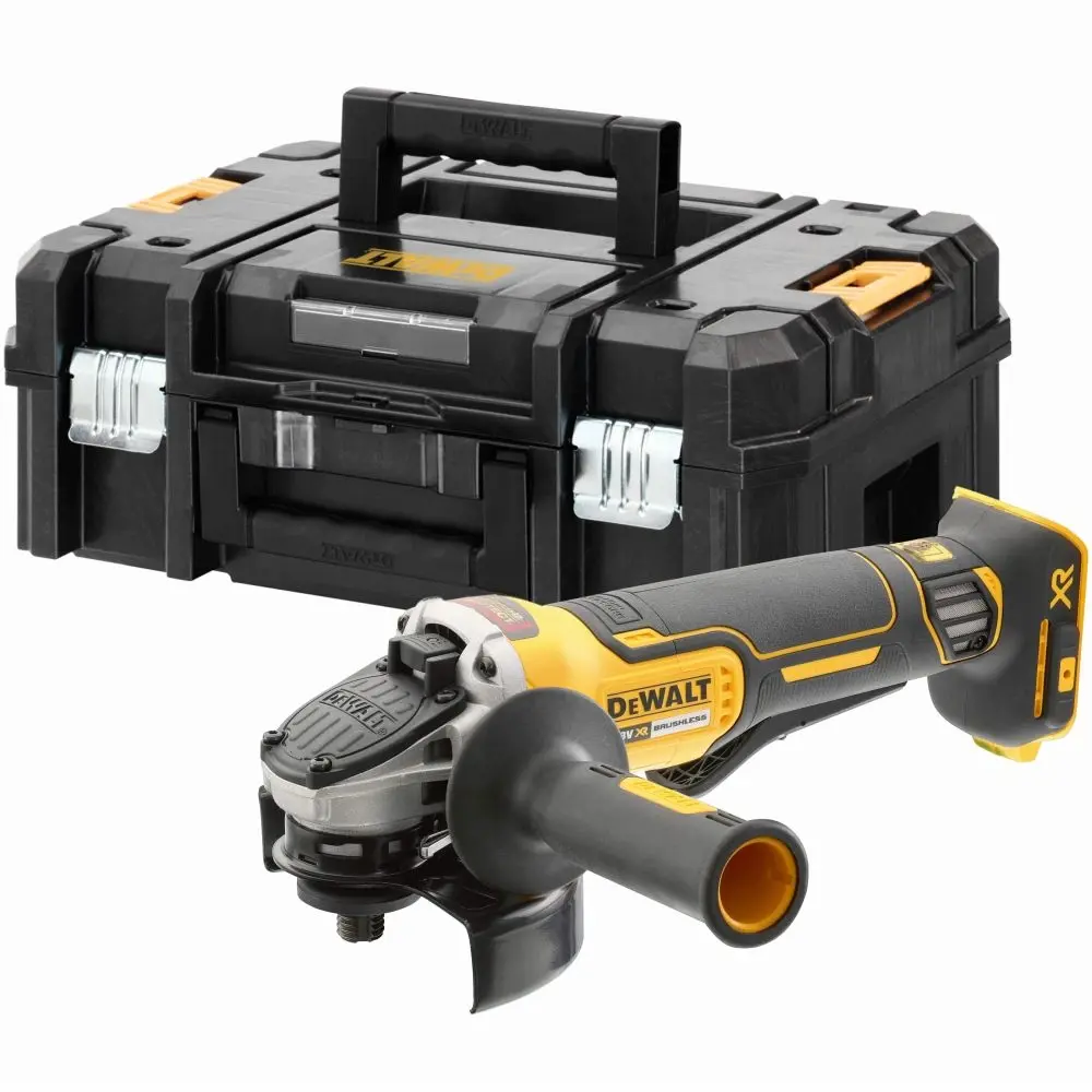 Фото Угловая шлифовальная машина аккумуляторная бесщеточная Dewalt DCG406NT, 18 В Li-Ion 125 мм, без АКБ и ЗУ Фото Угловая шлифовальная машина аккумуляторная бесщеточная Dewalt DCG406NT, 18 В Li-Ion 125 мм, без АКБ и ЗУ